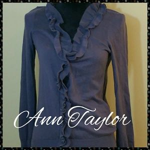 ANN TAYLOR BUTTON UP CARDIGAN, SIZE XS